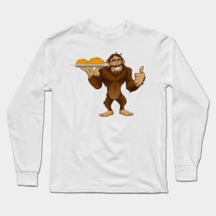 'Big Foot Carrying Taco' Amusing Taco Mexican Gift Long Sleeve T-Shirt